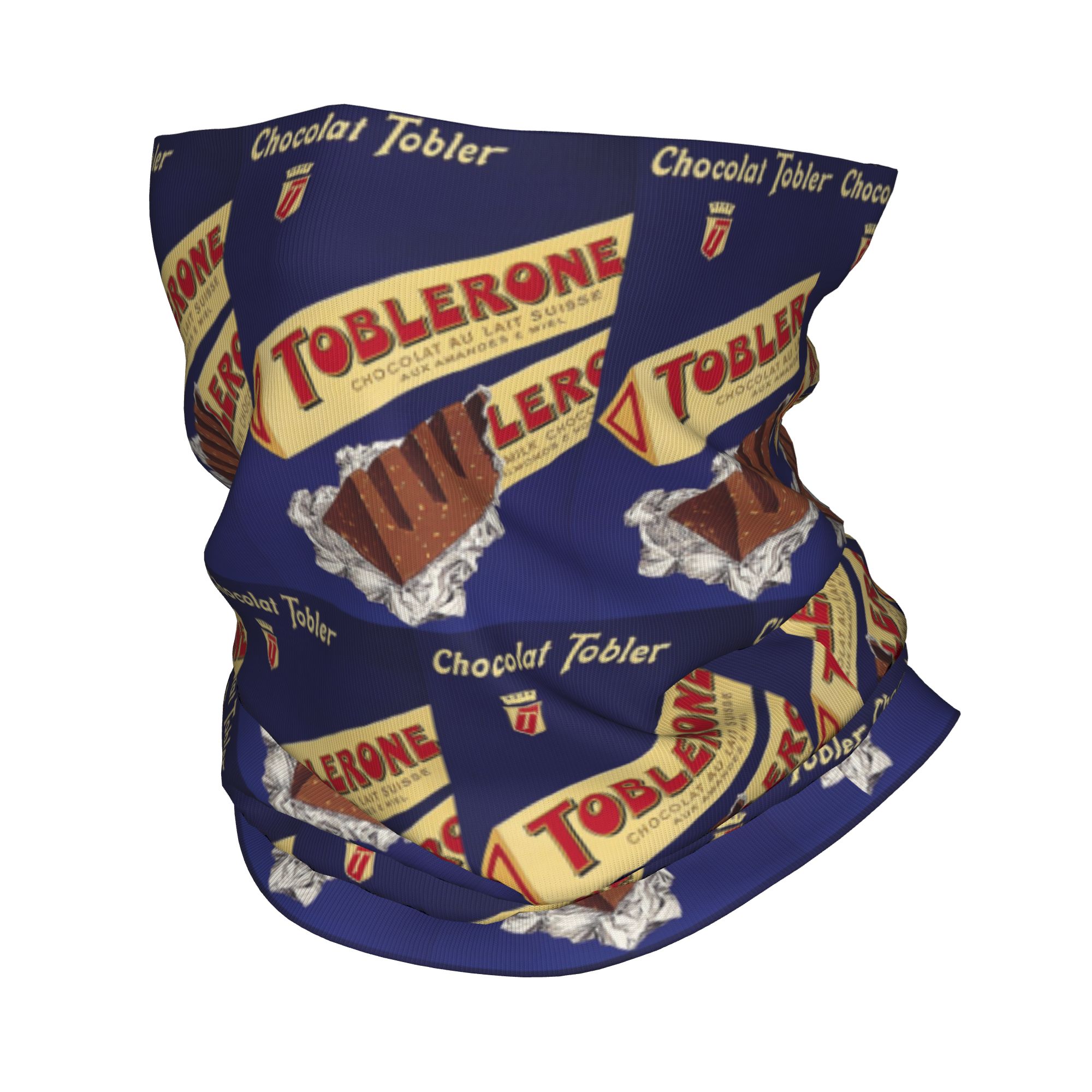 Neck Gaiter Fleece - Czekolada Toblerone 1959 Tim Print Bandana