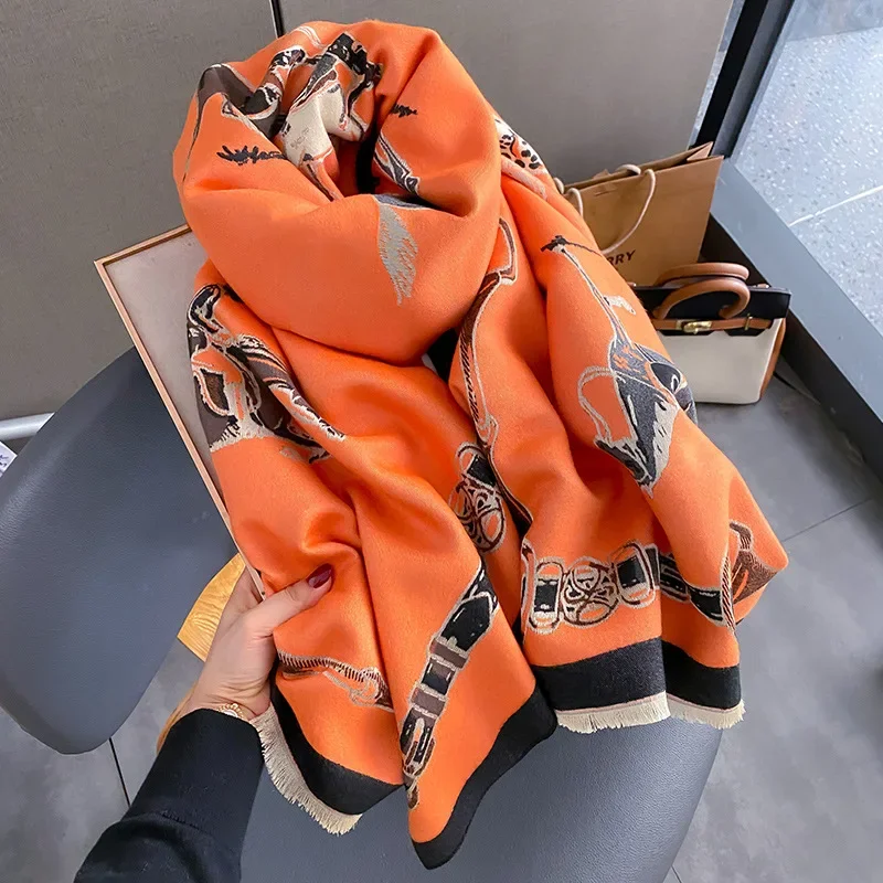 Cashmere Pashmina Wrap - 2024 Luksusowy ciepły szal Pashmina Szalik