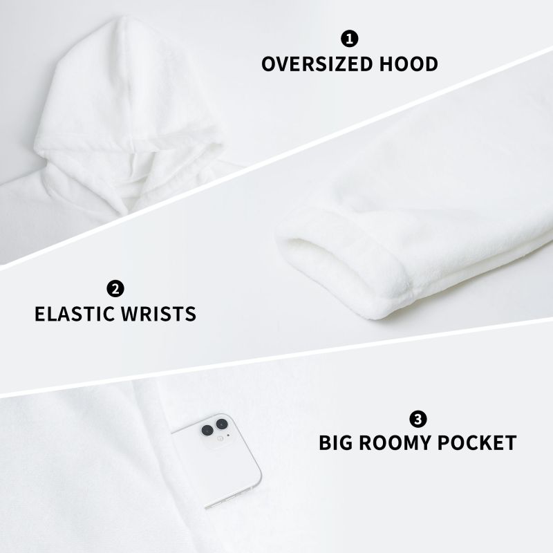 Koc z kapturem dla kobiet z na – Sherpa Hoodie Fleece recenzja i cena
