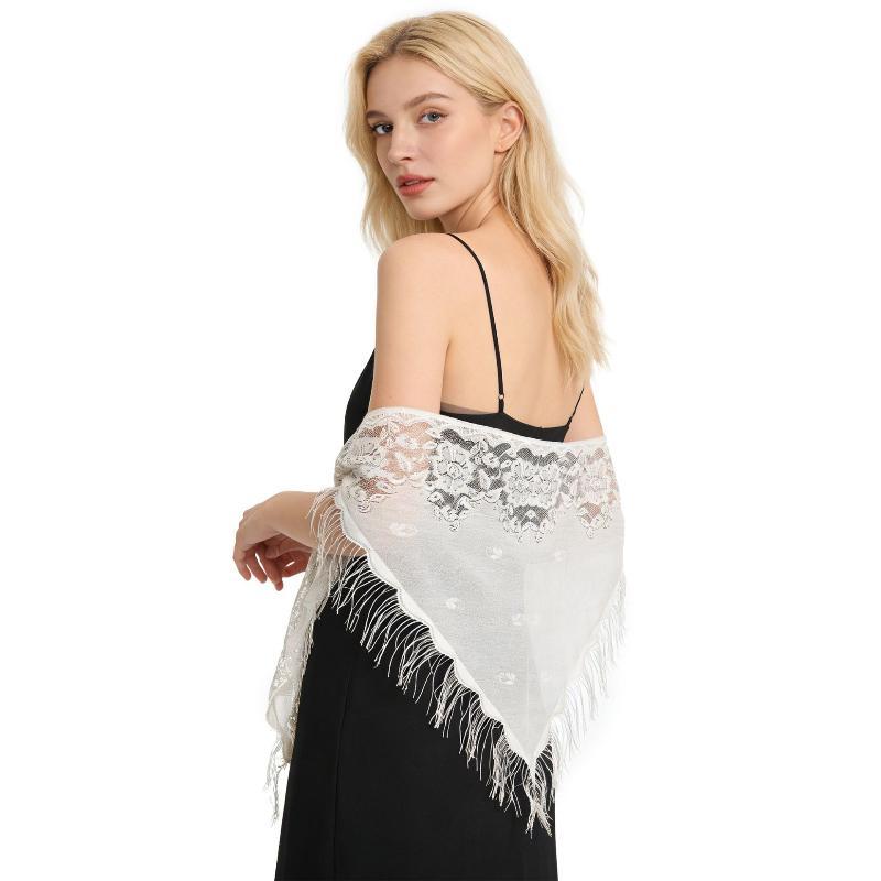 Chusta ślubna z frędzlami, tró – Shawl Wrap Winter recenzja i cena