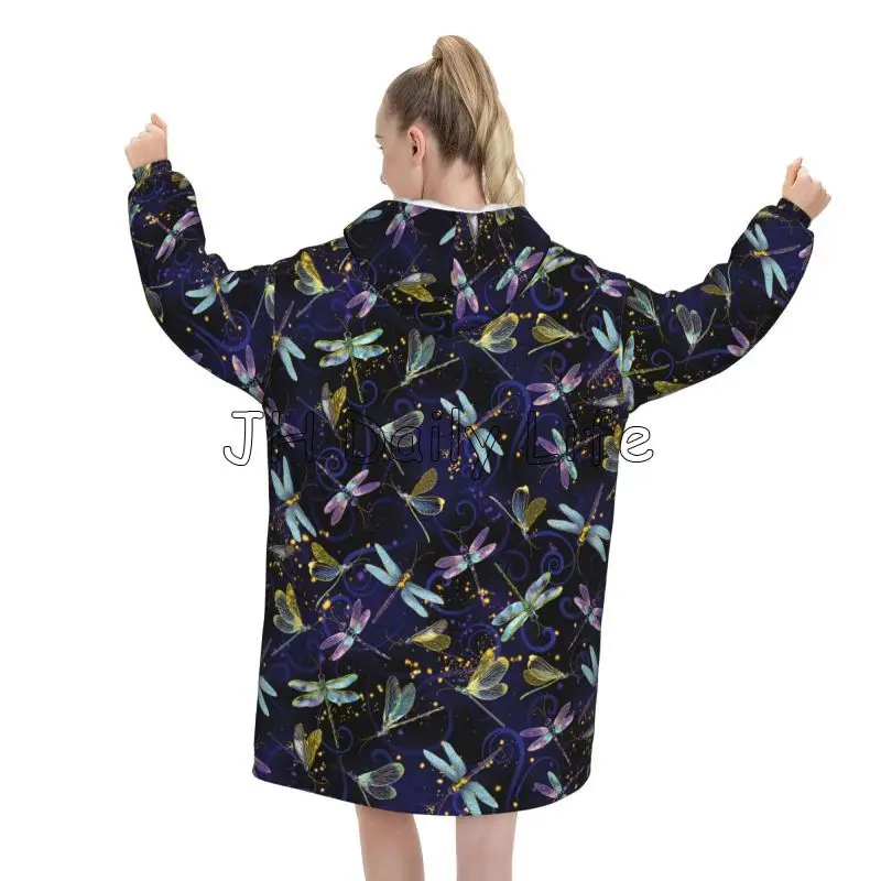 Koc z kapturem Dragonfly Galax – Sherpa Hoodie Fleece recenzja i cena